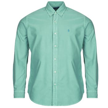 Overhemd Lange Mouw Polo Ralph Lauren CHEMISE DROITE CUSTOM EN OXFORD LEGER