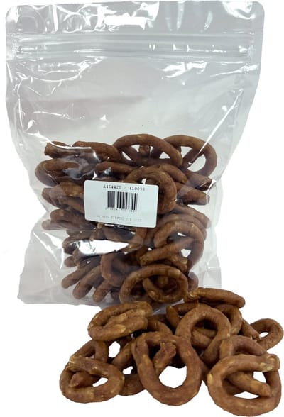 Hondensnack I AM Mini Pretzel Kip - Eiwitrijke Beloningssnoepjes - 30 Stuks, Zonder Suikers