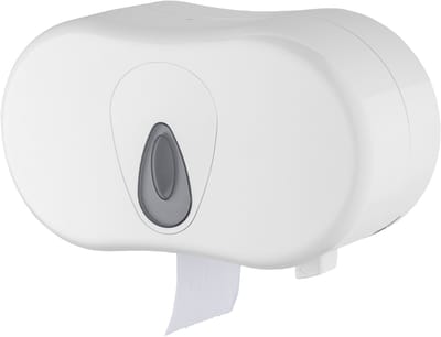 PlastiQline PQTMCDuo toiletpapierdispenser 2 rollen wit kokerloos (5581)