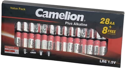 Alkaline Batterijen - Wegwerp Energie - Apparaten Voeden - Lange Houdbaarheid - 36 Stuks - Rood Zilver
