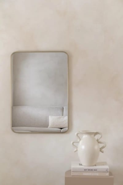 Nordic Style® Rechthoekige spiegel 70x50cm - Greige - Scandinavische Spiegels - Vierkant - Wandspiegel - Badkamerspiegel - Gangspiegel - Wand - Gang - Badkamer