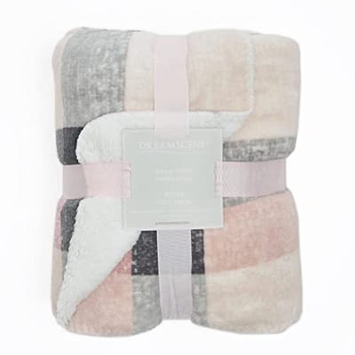 Zachte Sherpa Fleece Deken - Warme en Gezellige Pluizige Dekens voor Slaapbank - 150 x 180 cm - Blush