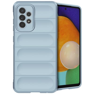 imoshion Hoesje - Geschikt voor Samsung Galaxy A52 (4G) / A52s / A52 (5G) - EasyGrip Backcover - Lichtblauw