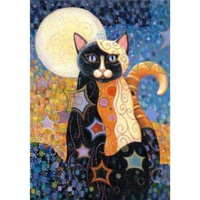 DIY 5D Volledige Diamond Schilderen Kruissteek cartoon kat en vogels Diamant Borduren Handwerken Patronen Strass kits 20X30CM beige
