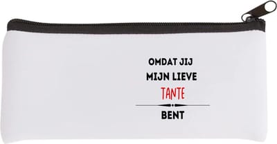 Akyol - omdat jij mijn lieve tante bent Etui - Tante - de liefste tante - verjaardag - cadeautje voor tante - kado - geschenk - 20 bij 9 cm