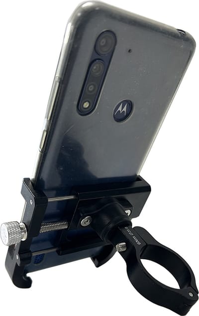 Universeel Telefoonhouder Fatbike - Fiets - Bakfiets - Scooter - Metaal - Zwart
