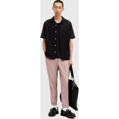 AllSaints Tallis Trouser Dusty Pink Maat: W28 | Tailored Broeken Outlet | Heren | Roze