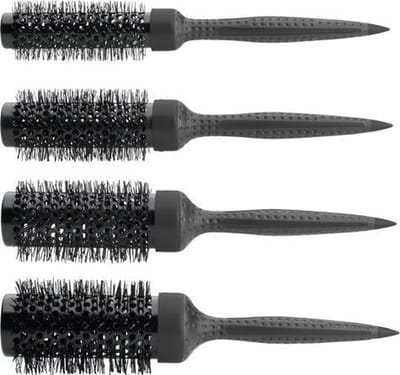 MELAGOM SET VAN 4 THERMISCHE BORSTELS NYLON ZWART SIBEL