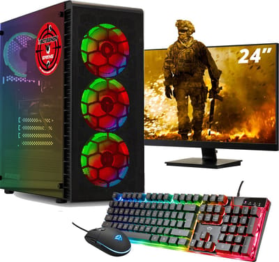 ScreenON - Gaming Set - (24" Monitor + Toetsenbord + Muis) Ryzen 5 - 500GB SSD - 16GB RAM - RTX 3050 - Windows 11 - S24-TX88793