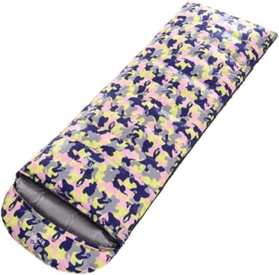 Waterdichte Slaapzak - Kampeerzak Dons - Buitenavontuur - Extra Warmte Vulling - 220x80cm - Groen Camouflage