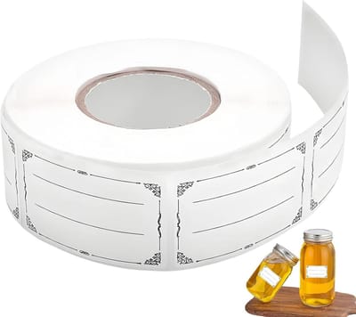 Set van 600 Zelfklevende Jam Labels voor Glazen, Flessen en Opbergdozen - Ideaal voor Keukenorganisatie en Etikettering (30 x 50 mm)