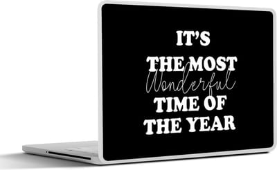 Laptop sticker - 13.3 inch - It's the most wonderful time of the year - Spreuken - Quotes - Kerst - 31x22,5cm - Laptopstickers - Laptop skin - Cover