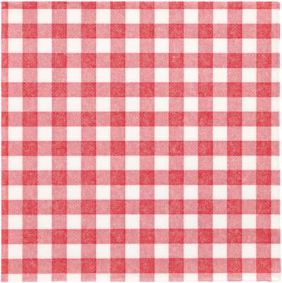 Servetten "ROYAL Collection" 1/4 vouw 40 cm x 40 cm rood "brabantsbont" (50 stuks) Grote servetten