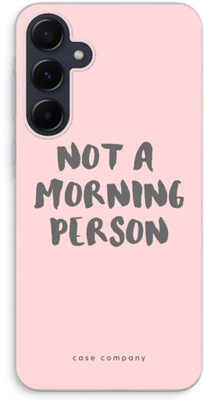 Case Company® - Hoesje geschikt voor Samsung Galaxy A55 hoesje - Morning person - Soft Cover Telefoonhoesje - Bescherming aan alle Kanten en Schermrand