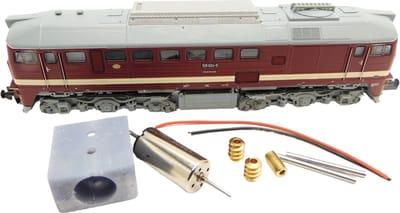 micromotor NF061C motor ombouwset voor Fleischmann BR 120, BR 220, M 62, T 679