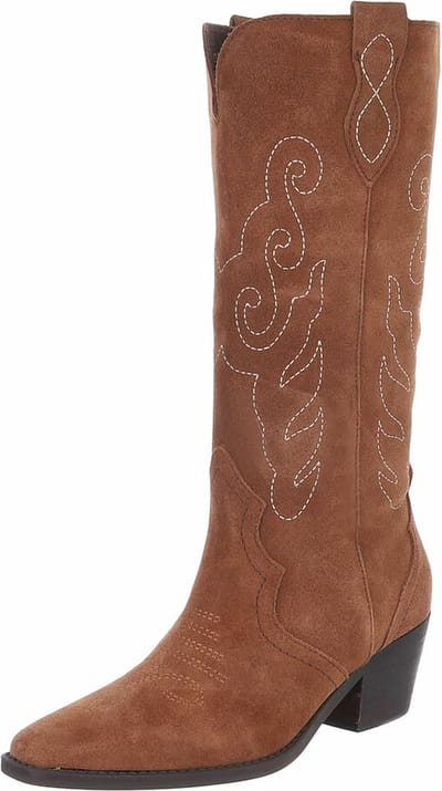 ZoeZo Design - echt leer - cowboylaarzen - nieuwe collectie - herfst/winter - half hoge laarzen - suede laarzen - westernlaarzen - maat 37 - met rits - gevoerd - hakhoogte 4,5 cm - met stiksel
