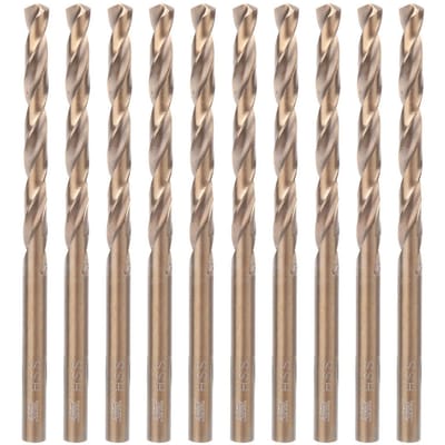10 stuks HSS CO Cilindrische schacht Twist Boorbit voor RVS IJzerplaat (5.5mm)