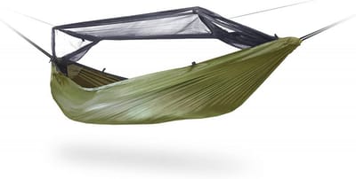 Gerecycleerde Outdoor Hangmat Olijfgroen - Milieuvriendelijk en Comfortabel voor Kamperen