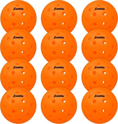 12x Duurzame Pickleball Ballen Buiten - Officiële Maat en Gewicht - USA Pickleball Goedgekeurd