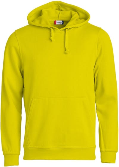 Clique Basic hoody Signaalgeel maat XS