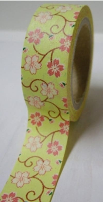 Washi Tape Retro Bloempje - 10 meter x 1,5 cm. - Masking Tape Bloemen