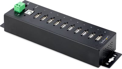 USB Hub Startech USB210AIND-USB-A-HUB Black