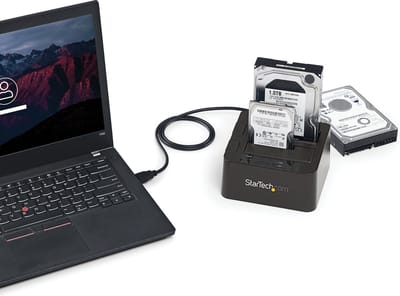 StarTech.com USB 3.1 Gen 2 (10Gbps) Dual-Bay Dock for 2.5"/3.5" SATA Drives