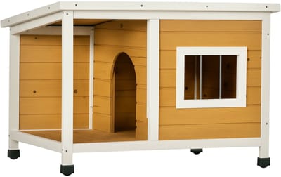 PawHut Hondenkennel met terras voor kleinere honden D02-152V00