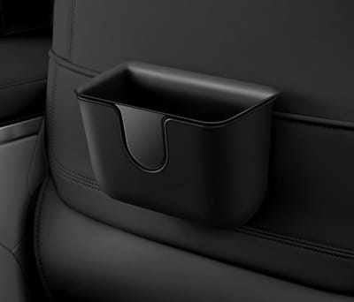 Famanu – Auto Prullenbak - Waterdichte en lekvrije Auto Vuilnisbak - Nieuw Gelaagd Ontwerp Opknoping Prullenbak voor Achterkant van Auto - Draagbare Voertuig Prullenbak - Ideaal voor SUV - Truck - Van (zwart)