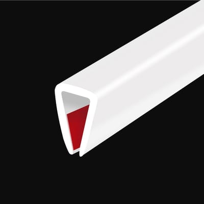 Flexibele Veiligheidsrand voor Scherpe Hoeken - Zelfklevende Edge Protector 5mm voor Meubelplaten en Glas, 6m Wit