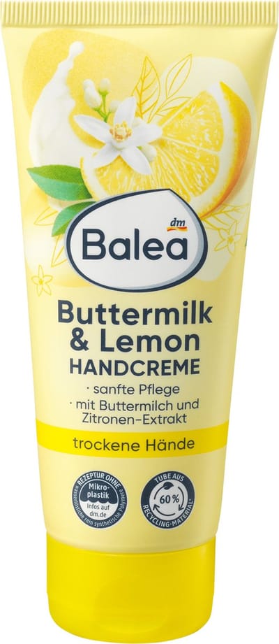 Balea Handcrème Karnemelk & Citroen, 100 ml