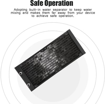 Dailygoods- Radiator 12 buizen - Snelle warmteafvoer - Computerkoelcomponent - Waterkoelsystemen - Warmtewisselaar - Verbeterde ventilatieprestaties - Waterkoeler