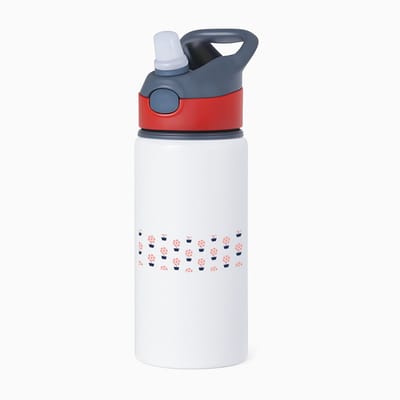 Hacebo® - Geld planten waterfles met rietje rood - Geld - iemand die van geld houdt - cadeau voor iemand die houdt van geld - verjaardagscadeau - gift - geschenk - water fles - 650ML