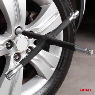 AMiO Kruissleutel Rubberen Handgreep 17-19-21mm 1/2 Rood