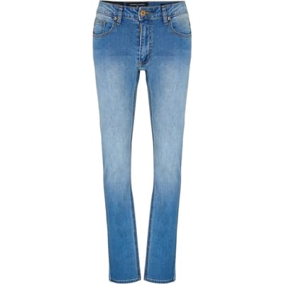 Criminal Damage Heren Skinny Jeans (Blauwe Was)
