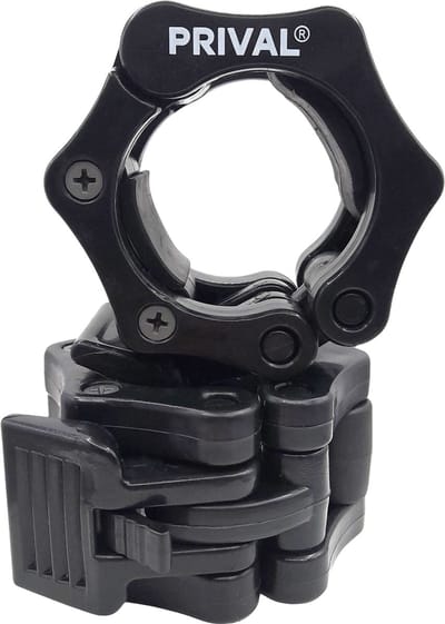 Prival Halterklemmen – Barbell Clips – Set van 2 - Barbell collars - Haltersluiting 50mm - Halterklemmen - Barbell - Olympic barbell