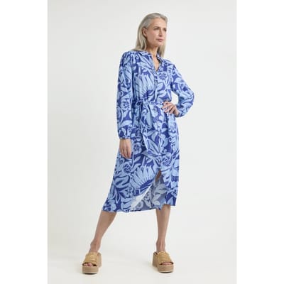 Josephine & Co Amira Dress Ocean Blue Print Größe: 34 | Blusenkleider Outlet | Damen | Blau