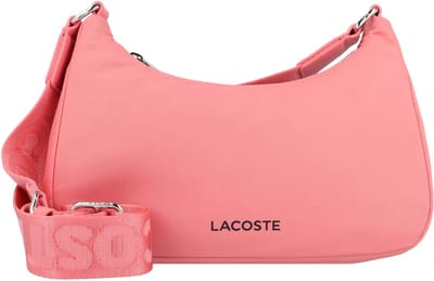 LACOSTE Schoudertas Active Nylon Hobo Bag Tourmaline Zalmroze