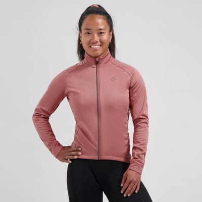 Rogelli Essential II Dames Fietsjack Winter - Winddicht - Roze