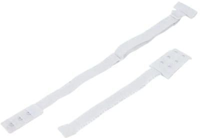 WiseGoods Luxe Lage Rug BH Strap - Beha Straps Open Rug Verstelbaar Met 2 Haken - Kleding & Ondergoed Accessoires - Bandjes Wit