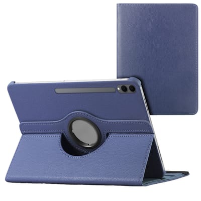 imoshion Tablet Hoes - Geschikt voor Samsung Galaxy Tab S11 Ultra - 360° Draaibare Bookcase - Donkerblauw