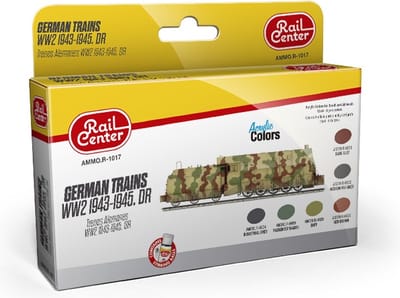 AMMO by Mig Jimenez Hobbyverf Treinen - MIG R1017 German Trains WWII 1943-1945 - Acryl Set Verf set - 6x 15 ml