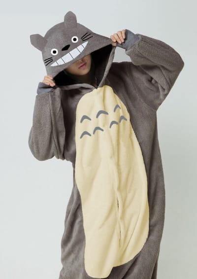 KIMU® Onesie Grijze Muis Pak - Maat S-M of 158-164 - Jumpsuit Huispak Kigurumi Rat Kostuum Grijs Volwassenen Dames Heren Pyjama Overall Fleece Muizenpak Festival