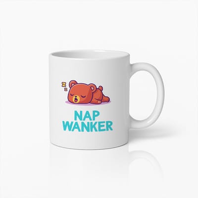 Grappige Nap Wanker Mok 330ml – Schattige Slapende Beer Koffiemok voor Ontspanning Liefhebbers