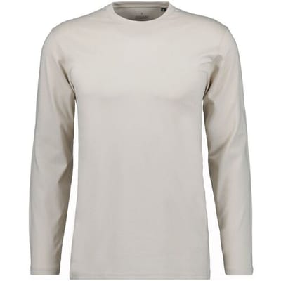 Ragman T-Shirt Long Sleeve Round Neck Cotton Licht Beige / male