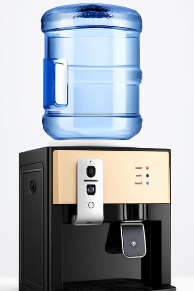 Waterdispenser - Waterkoeler aanrecht - Hydratatie thuis - Warm en koud water - 189 liter - Champagne goud