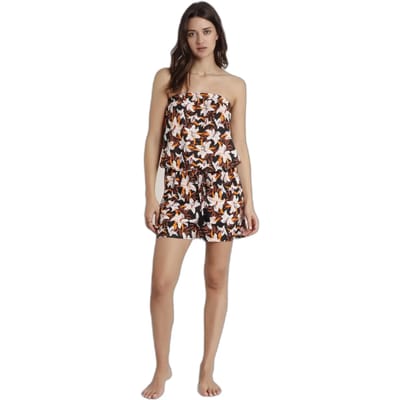 Strapless jumpsuit voor dames Admas Sunset Jungle