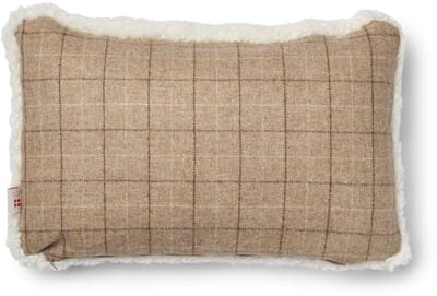 Sheepskin House - Eenzijdig Schapenvacht Kussen - KW - 34x52 cm