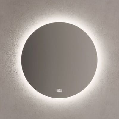 Kronenbach Moon bathroom mirror Ø 80 cm with mirror heating