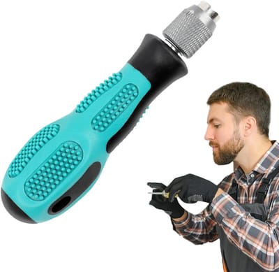 Schroevendraaiergreep - Handvat Gereedschap - Apparaten Repareren - Snelwissel Mechanisme - 635 mm - Grijs